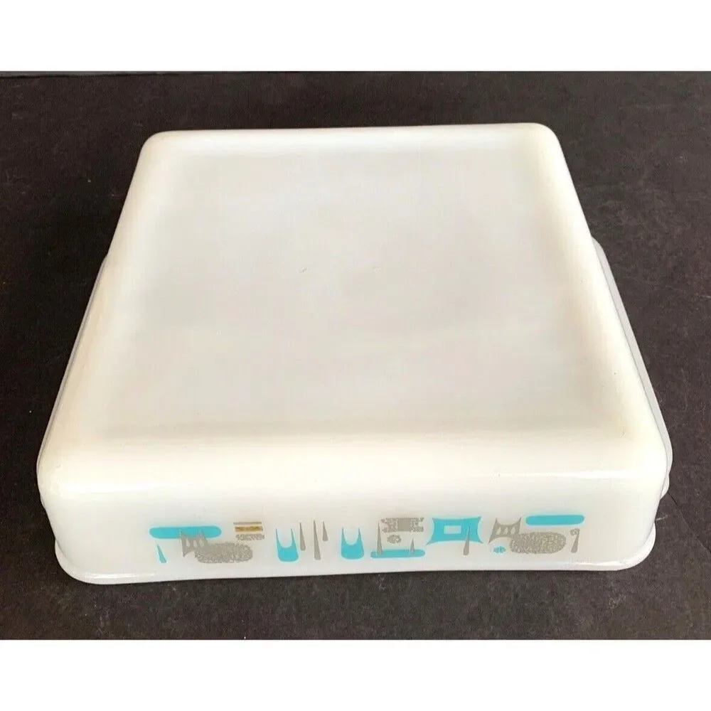 Anchor Hocking Vintage Fire King Baking Dish Atomic Blue Heaven 10